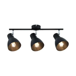 Paulmann Davy plafondlamp, zwart, 3-lamps