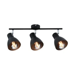 Paulmann Davy plafondlamp, zwart, 3-lamps
