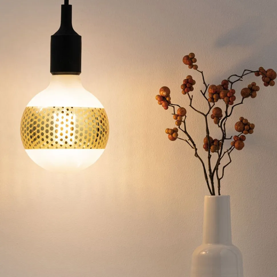 Paulmann E27 LED bol 4,5W ringspiegel goud punt