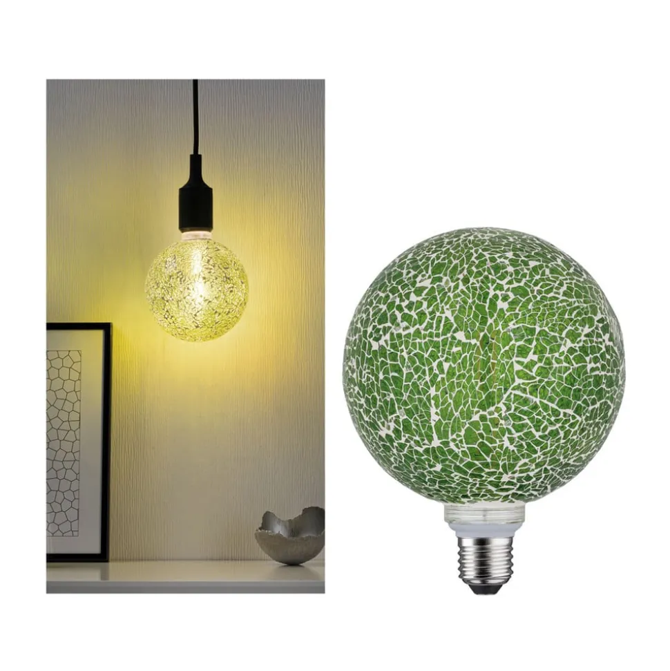 Paulmann E27 LED Globe 5W Miracle Mosaic groen