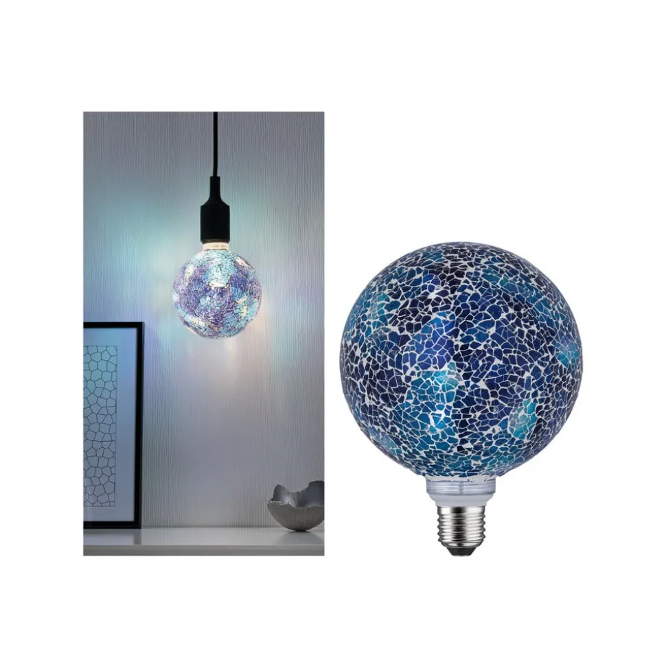 Paulmann E27 LED Globe 5W Miracle Mosaic blauw