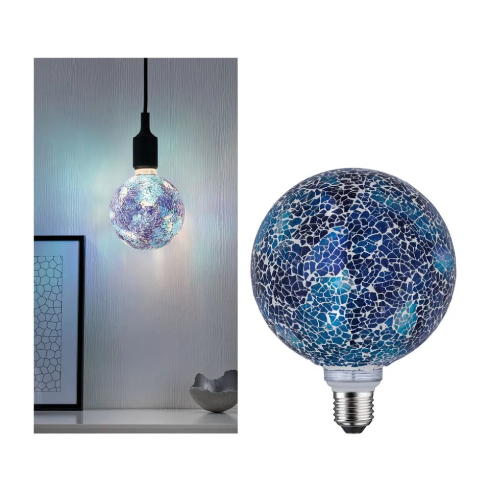 Paulmann E27 LED Globe 5W Miracle Mosaic blauw
