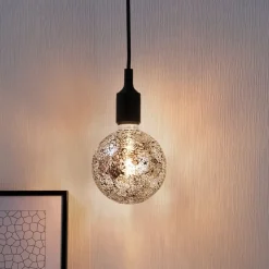 Paulmann E27 LED Globe 5W Miracle Mosaic zwart