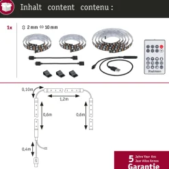 Paulmann EntertainLED LED strip RGB SETE 65 inch