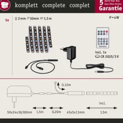 Paulmann EntertainLED LED strip, RGB, set, 1,5m