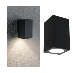 Paulmann Flame buitenwandlamp 1lp 10,3cm antraciet