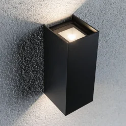 Paulmann Flame buitenwandlamp 2lp 15,5cm antraciet