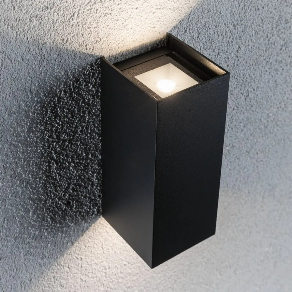 Paulmann Flame buitenwandlamp 2lp 15,5cm antraciet