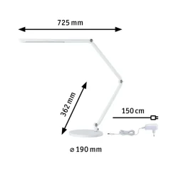 Paulmann FlexBar LED bureaulamp wit
