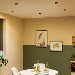 Paulmann Gil LED inbouw zwart mat/goud