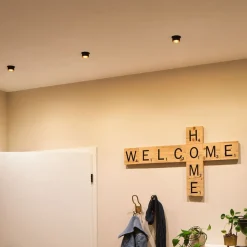 Paulmann Gil LED inbouw zwart mat/goud