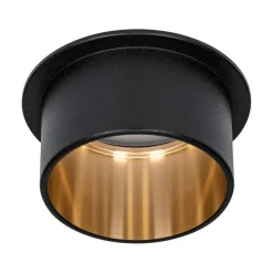 Paulmann Gil LED inbouw zwart mat/goud