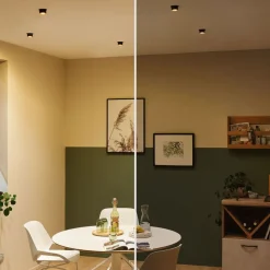 Paulmann Gil LED inbouw zwart mat/goud