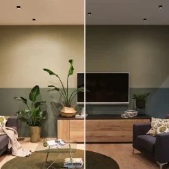 Paulmann Gil LED inbouwlamp zwart/ijzer 3 per set