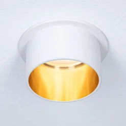 Paulmann Gil LED inbouwlamp mat wit/goud 3 per set
