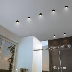 Paulmann Gil LED inbouwlamp zwart/goud 3 per set