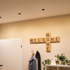 Paulmann Gil LED inbouwlamp zwart/goud 3 per set