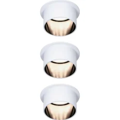 Paulmann Gil LED inbouwlamp wit/zwart 3 per set