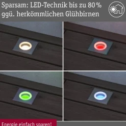 Paulmann grondspot inbouwlamp Vloer, hoekig, RGBW, ZigBee