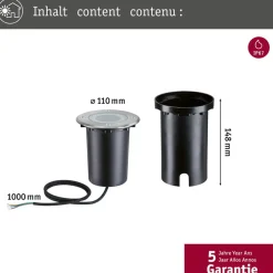 Paulmann grondspot inbouwlamp Vloer, rond, RGBW, ZigBee