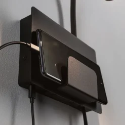 Paulmann Halina USB LED wandlamp, flexibele arm zwart