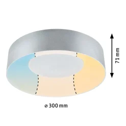 Paulmann HomeSpa Casca plafondlamp Ø30cm aluminium