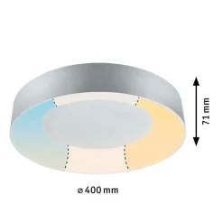 Paulmann HomeSpa Casca plafondlamp Ø40cm aluminium
