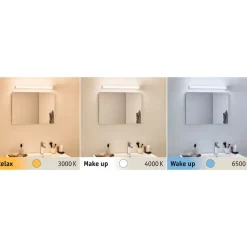 Paulmann HomeSpa Luno LED spiegellamp, 60 cm