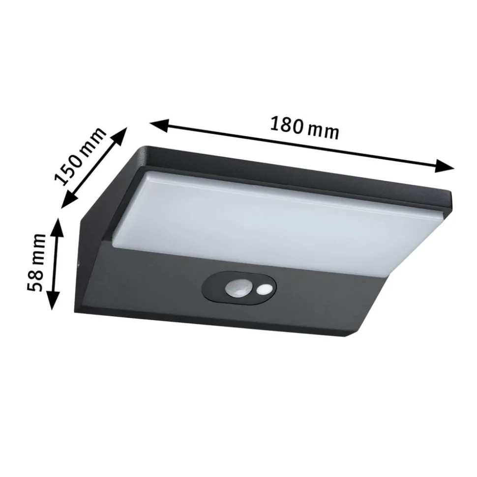 Paulmann House LED wandlamp, sensor diepte 15 cm