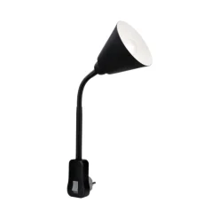 Paulmann Junus stopcontactlamp met flexibele arm, zwart