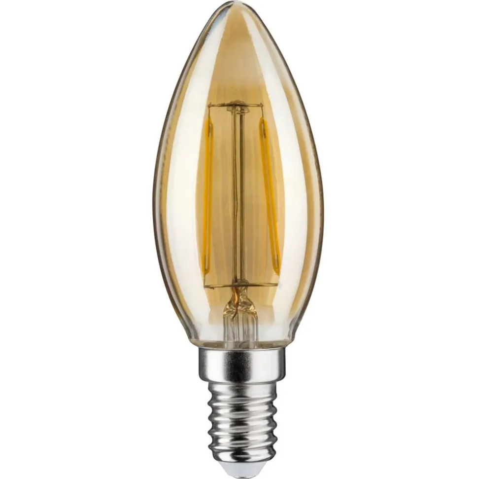 Paulmann kaarslamp E14 2W 1.900K goud DC 24V