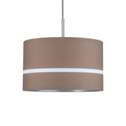 Paulmann kap Tessa, bruin, strip, 26 cm, textiel