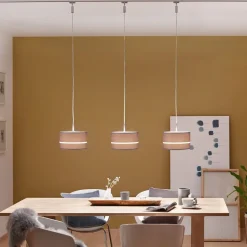 Paulmann kap Tessa, bruin, strip, 26 cm, textiel