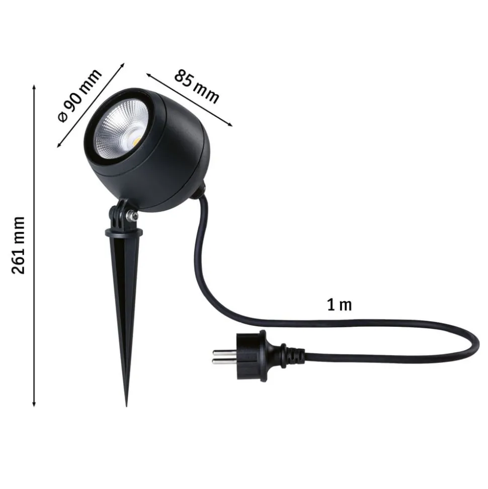 Paulmann Kikolo LED prikspot 8W 3.000K 60°