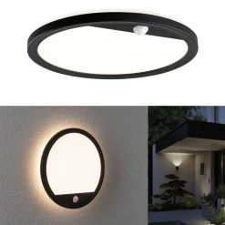 Paulmann Lamina sensor-wandlamp 830 rond zwart