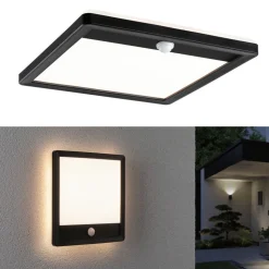 Paulmann Lamina sensor-wandlamp 830 hoekig zwart