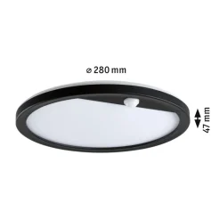 Paulmann Lamina wandlamp CCT rond zwart