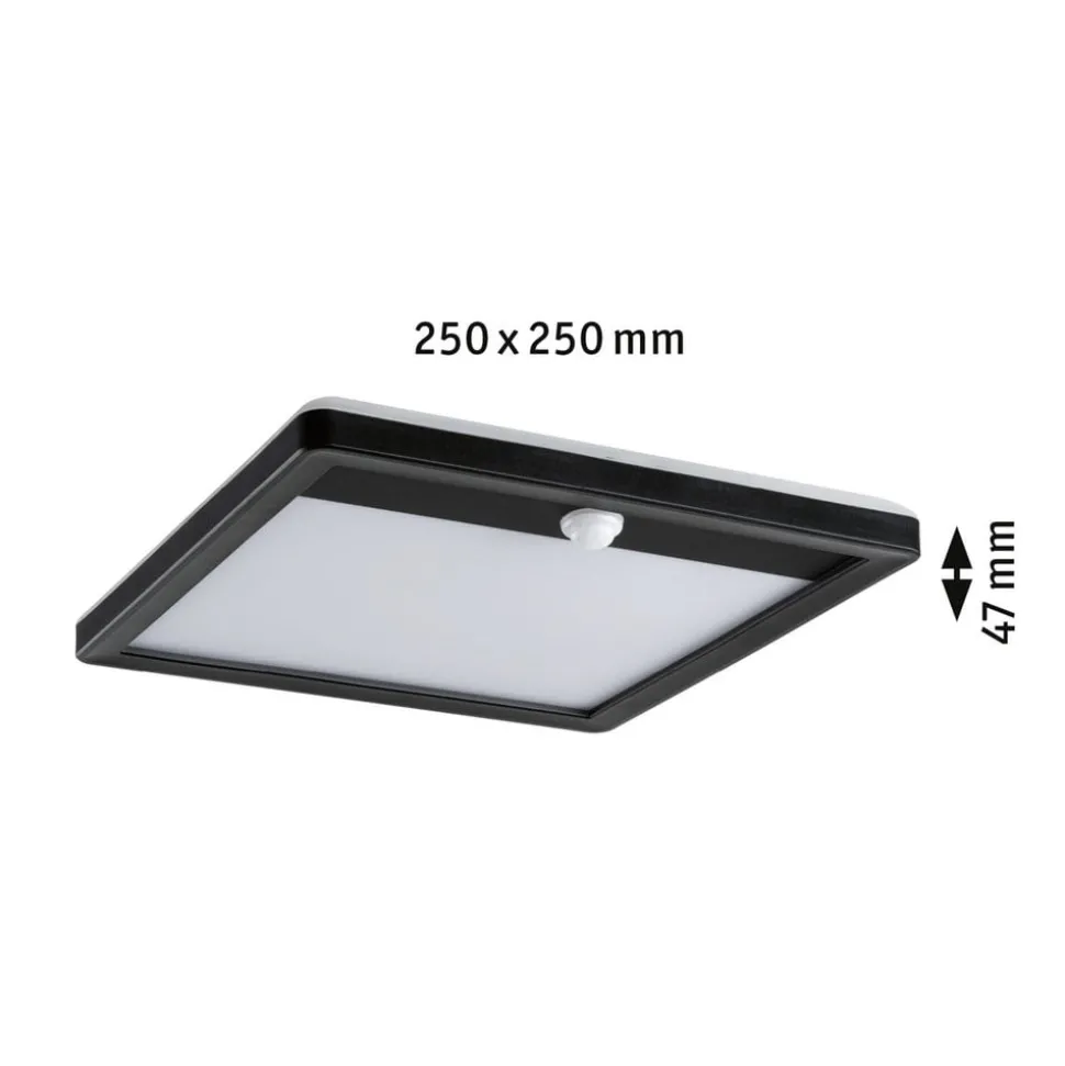 Paulmann Lamina wandlamp CCT hoekig zwart