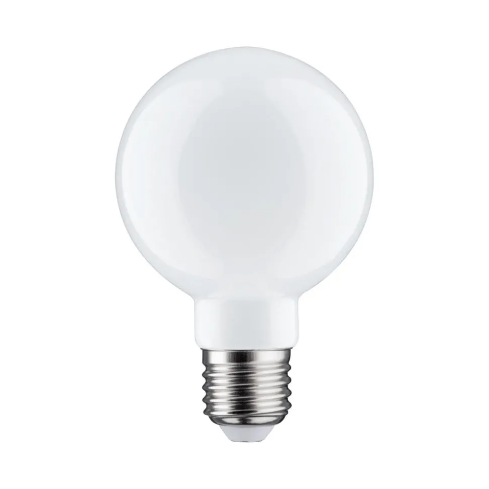 Paulmann LED bol G80 E27 7,5W 827 opaal dimbaar