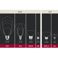 Paulmann LED bol G80 E27 7,5W 827 opaal dimbaar