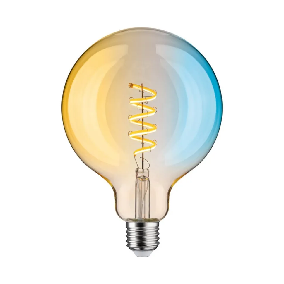 Paulmann LED bol G125 ZigBee E27 7,5W goud CCT