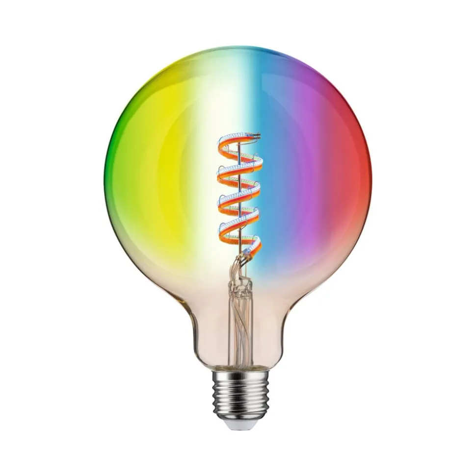 Paulmann LED bol G125 ZigBee E27 6,3W goud RGBW