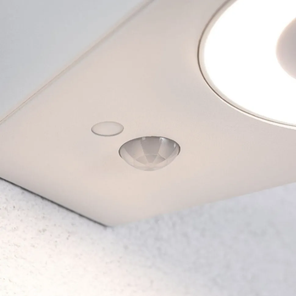 Paulmann LED buiten wandlamp Silma wit 1-lamp IP44