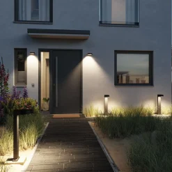 Paulmann LED buiten wandlamp Capea Grand antraciet 16 cm IP44