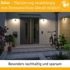 Paulmann LED buiten wandlamp Diskola, sensor, antraciet