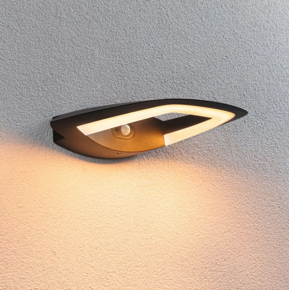 Paulmann LED buiten wandlamp Akena, 2.200 K, antraciet