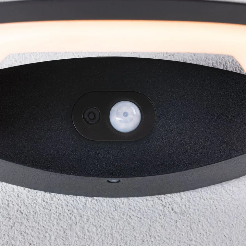 Paulmann LED buiten wandlamp Akena, 2.200 K, antraciet