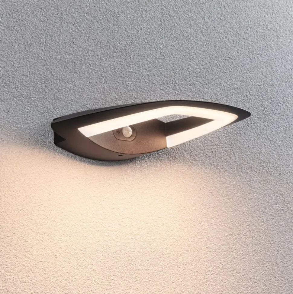 Paulmann LED buiten wandlamp Akena, 3.000 K, antraciet