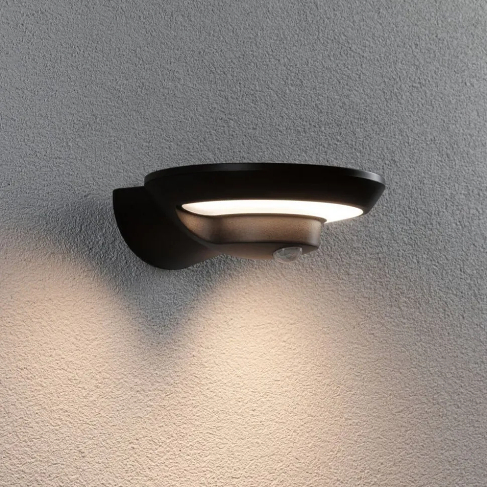 Paulmann LED buiten wandlamp Bordola, sensor, antraciet
