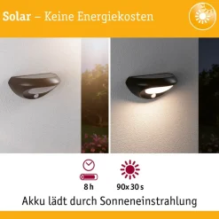 Paulmann LED buiten wandlamp Sorova, sensor, antraciet
